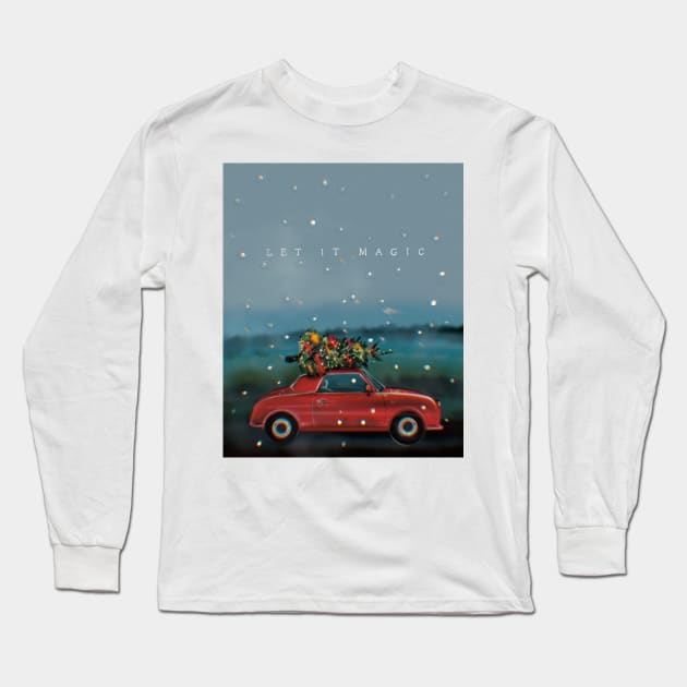 Christmas Shopping Long Sleeve T-Shirt by xsaxsandra